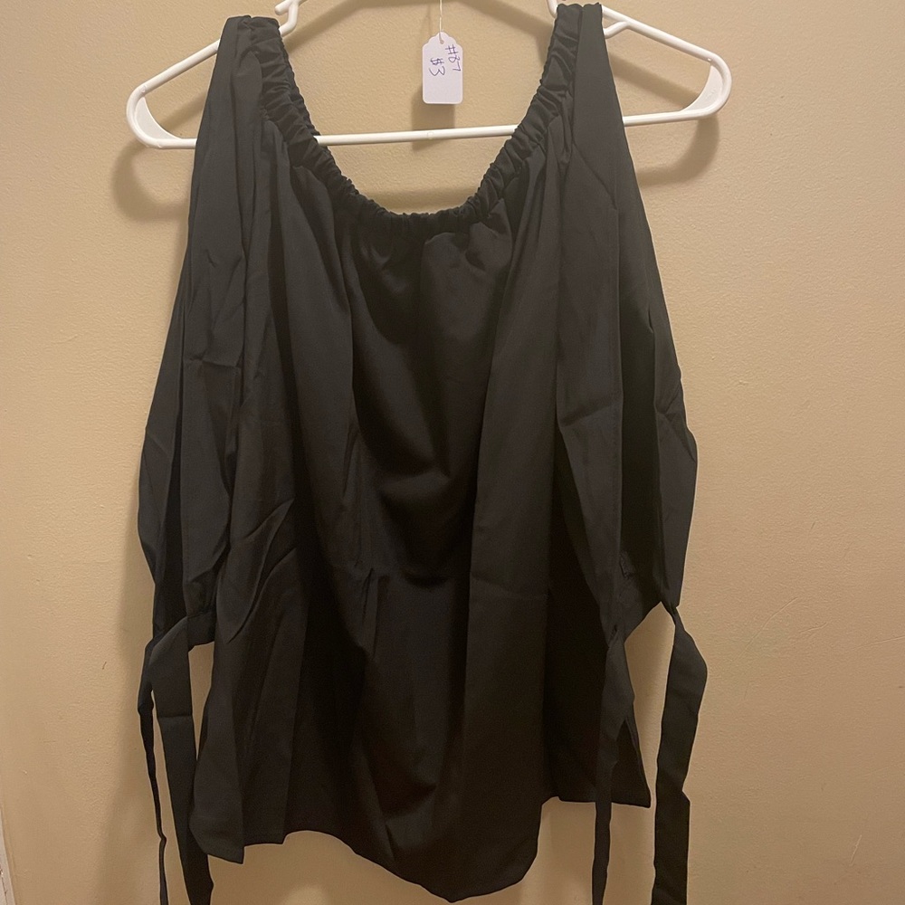 Black Off-Shoulder Women's Top